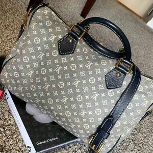 SOLD Speedy B 30 in Mini Lin - Navy